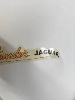 3PCS DIE CUT RETRO PVC HEADSTOCK DECALS STICKER FOR FENDER JAGUAR GUITAR BASS