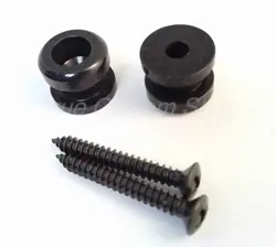 TRUE CUSTOM SHOP BLACK SCHALLER STRAP LOCK BUTTONS FOR FENDER STRAT/TELE/BASS