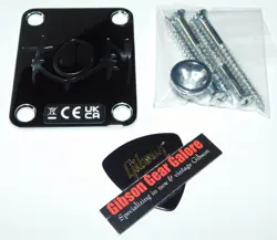 FENDER TOM DELONGE STARCASTER NECK PLATE CHROME GUITAR PARTS STRAT PROJECT TELE