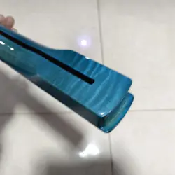 22 FRET BLUE GLOSS FLAME MAPLE GUITAR NECK FOR FENDER STRAT NECK PARTS