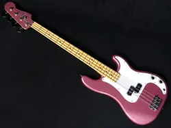 FENDER MADE IN JAPAN HYBRID II PRECISION BASS BURGUNDY MIST METALLIC WITH MH