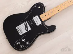 2007 FENDER '72 TELECASTER CUSTOM TC72 BLACK, ASH BODY W/ WIDE RANGE, JAPAN