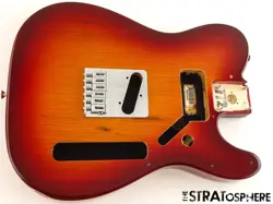 FENDER PLAYER II TELECASTER TELE BODY HARDWARE CHAMBERED ASH AGED CHERRY BURST