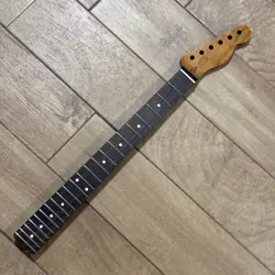 ROASTED MAPLE TELE GUITAR NECK 22FRET NITRO SATIN ROSEWOOD FOR FENDER TELECASTER