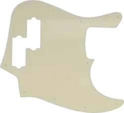 WD CUSTOM PICKGUARD FOR FENDER REGGIE HAMILTON JAZZ BASS #55 PARCHMENT 3 PLY