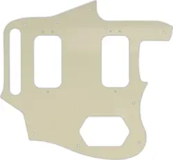 WD CUSTOM PICKGUARD FOR FENDER CLASSIC PLAYER JAGUAR SPECIAL HH #55 PARCHMENT...