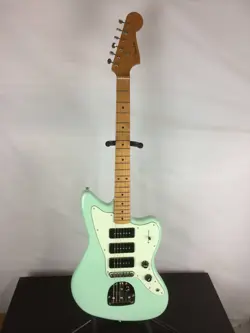 OPEN BOX FENDER NOVENTA JAZZMASTER ELECTRIC GUITAR, MAPLE FINGERBOARD, SURF GREE