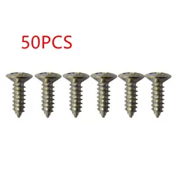 50PCS SILVER ELECTRIC GUITAR BASS PICKGUARD SCREWS FOR FENDER STRAT/TELE I