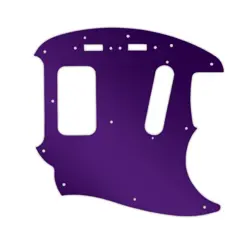PICKGUARD FOR FENDER KURT COBAIN MUSTANG PURPLE MIRROR