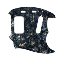 PICKGUARD FOR FENDER KURT COBAIN MUSTANG BLACK ABALONE