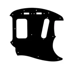 PICKGUARD FOR FENDER KURT COBAIN MUSTANG BLACK CREAM BLACK 5 PLY