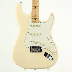 USED FENDER USA AMERICAN STANDARD STRATOCASTER UPGRADE OLYMPIC WHITE 2014 GUITAR