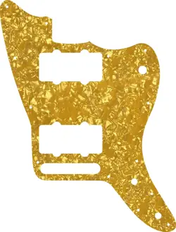 PARTS FOR US  FENDER 2024 JAZZMASTER PLAYER II GUITAR PICKGUARD, GOLDEN PEARL