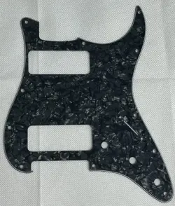 BLACK PEARL FOR FIT FENDER STRATOCASTER P90 2 PICKUP STRAT GUITAR PICKGUARD