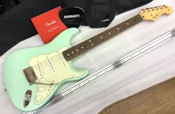 FENDER MADE IN JAPAN JUNIOR COLLECTION STRATOCASTER SATIN SURF GREEN FROM JAPAN