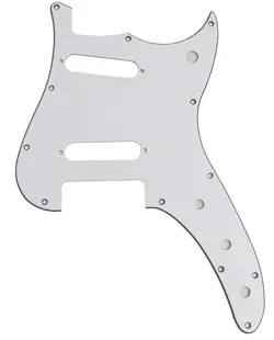 PICKGUARD FOR FENDER DUO-SONIC OFFSET SS STYLE GUITAR 3-PLY-WHITE