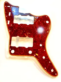 BOOTS AGED RELIC TORTOISE/WHITE WIDE BEVEL PICKGUARD FOR USA FENDER JAZZMAST