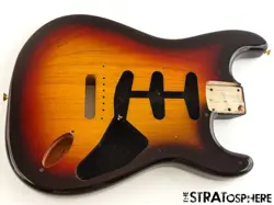 FENDER CUSTOM SHOP AMERICAN CUSTOM STRAT NOS BODY ASH CHOCOLATE 3TS