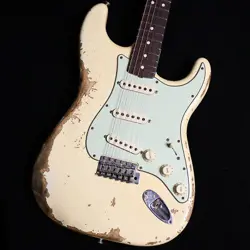 FENDER CUSTOM SHOP 1963 STRATOCASTER SUPER HEAVY RELIC VINTAGE WHITE 2019 USED S