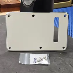 2020 FENDER USA STRAT 3-PLY WHITE TREMOLO COVER BACK PLATE FOR AMERICAN GUITAR