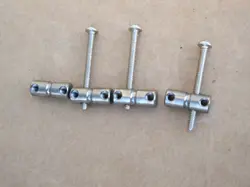 VINTAGE 1970S 4 FENDER PRECISION JAZZ BASS GUITAR SLOTTED BRIDGE SADDLES