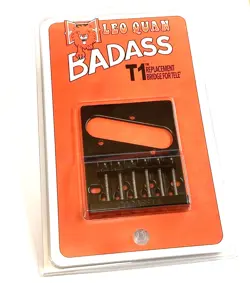 BLACK BADASS T1 BRIDGE FOR VINTAGE FENDER TELECASTER® TELE® GUITAR TB-5101-003