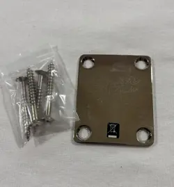 2011 SQUIER BY FENDER STRATOCASTER NECK JOINT PLATE CHROME W/ HW