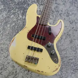 FENDER CUSTOM SHOP 1961 JAZZ BASS HEAVY RELIC - WHITE *KJ51