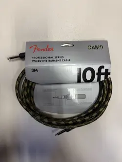 NEW FENDER PROFESSIONAL SERIES CABLE - 10 FEET CAMO