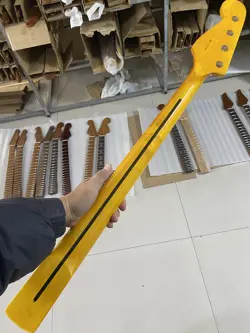 MAPLE JAZZ BASS GUITAR NECK 20 FRET ROSEWOOD FINGERBOARD INLAY FENDER-JB 34IN