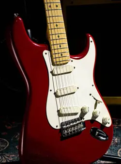 FENDER ERIC CLAPTON STRATOCASTER LACE SENSOR TORINO RED USED ALDER W/HARD CASE