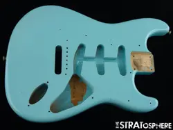 FENDER USA CUSTOM SHOP 1959 RELIC STRAT BODY, STRATOCASTER 59 DAPHNE BLUE