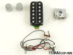 FENDER SQUIER SONIC ESQUIRE H SERIES HUMBUCKER, PICKUP POTS + KNOBS 