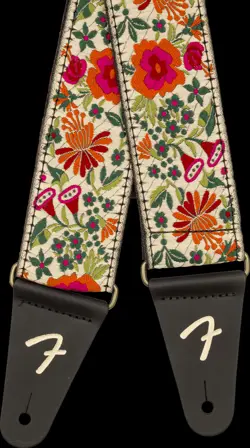 GENUINE FENDER MOSAIC JACQUARD STRAP, CREAM