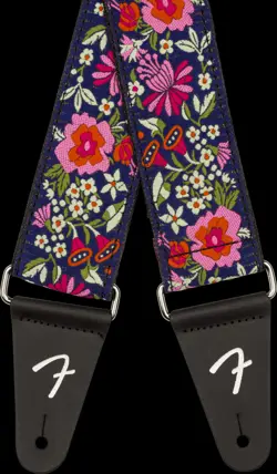 GENUINE FENDER MOSAIC JACQUARD STRAP, BLUE