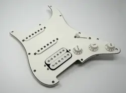 GENUINE FENDER PLAYER STRATOCASTER HSS LOADED PICKGUARD ALNICO PICKUPS - WHITE