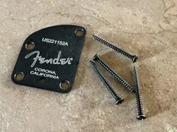 FENDER AMERICAN ACOUSTASONIC TELECASTER JAZZMASTER BLACK GUITAR NECK PLATE