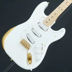 ELECTRIC GUITAR USED FENDER MADE IN JAPAN KEN STRATOCASTER EXPERIMENT WHITE