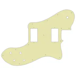 FENDER 2013-PRESENT CHRIS SHIFLETT TELECASTER DELUXE MINT GREEN 3 PLY