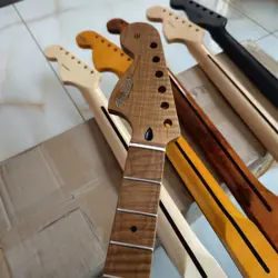 22 FRET LEFT BIG HAND STAINLESS ST ROASTED FLAME MAPLE FENDER GUITAR NECK