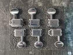 NEW GOTOH SD91 6-IN-LINE VINTAGE STYLE TUNERS FOR FENDER STRAT TELE - NICKEL