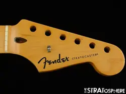 FENDER STANDARD STRATOCASTER STRAT NECK, MODERN C GUITAR PARTS, MAPLE