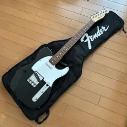ELECTRIC GUITAR FENDER JAPAN TL71 ASH BODY MAPLE NECK BLACK WITH SOFT CASE