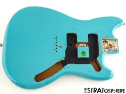 FENDER PLAYER II MUSTANG SERIES BODY, GUITAR PARTS OFFSET AQUATONE BLUE
