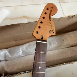 ROASTED MAPLE ST GUITAR NECK 22 FRET 25.5 INCH ROSEWOOD INLAY FOR DIY FENDER