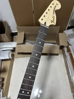 22FRET STRAT ELECTRIC GUITAR NECK MAPLE FOR DIY FENDER REPLACE BIG HEAD GLOSS