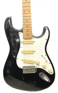 FENDER JAPAN STM-55 STRATOCASTER GUITAR BLACK MEDIUM SCALE MADE IN JAPAN
