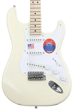 FENDER ERIC CLAPTON STRATOCASTER - OLYMPIC WHITE WITH MAPLE FINGERBOARD