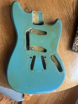 ORIGINAL 1966 FENDER MUSTANG DAPHNE BLUE BODY