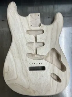 UNFINISHED SWAMP ASH STRATOCASTER BODY - ALDER - SSS ROUTING “FITS@FENDER SPECS”